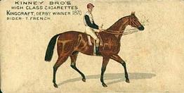 1889 Kinney Brothers Famous English Running Horses (N230) #NNO Kingcraft Front